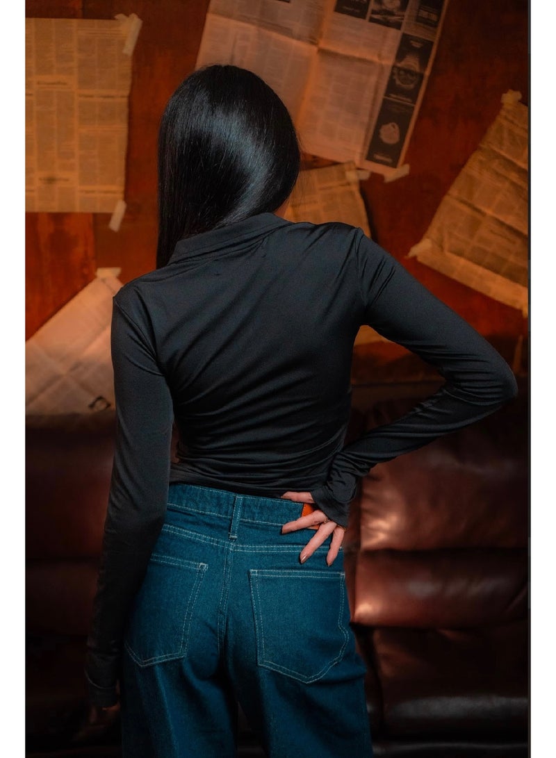 كنزه توب كم طويل بسوستة - Image 4